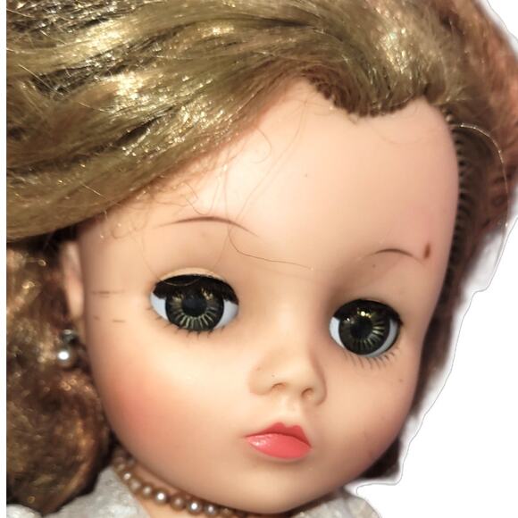 19" 50s Vintage Teenage High Heel Fashion Doll~ Wedding Dress & Heels By Uneeda - Picture 6 of 16